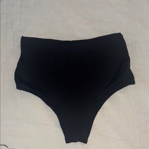 Black High-Waisted Bikini Bottom